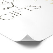 Bee Wildflower Baby shower Kaarten en geschenken t Poster (Hoek)