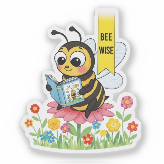 Bee Wise Sticker (Voorkant)