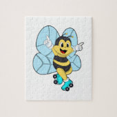 Bee with Roller skates Legpuzzel (Verticaal)
