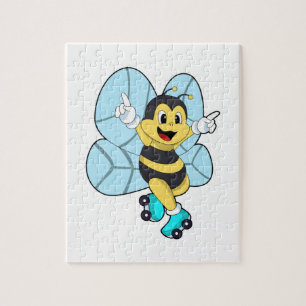 Bee with Roller skates Legpuzzel