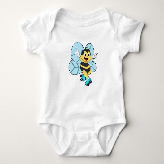 Bee with Roller skates Romper (Voorkant)