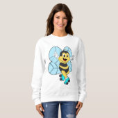 Bee with Roller skates Trui (Voorkant volledig)