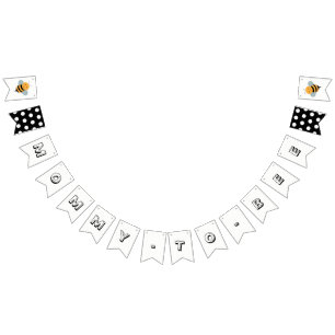 Bee wordt Baby shower Banner genoemd - mammie om t