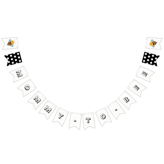 Bee wordt Baby shower Banner genoemd - mammie om t (Alle)