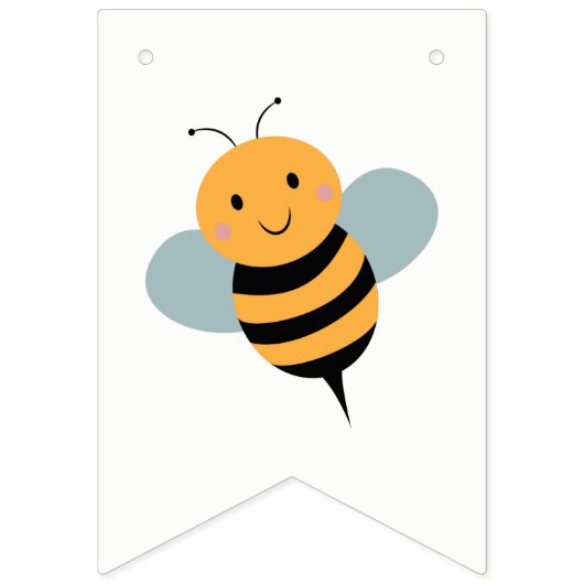Bee wordt Baby shower Banner genoemd - mammie om t (Eerste vlag)