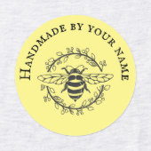 Bee Wreath Handmade By Iron On Labels (Design 1)