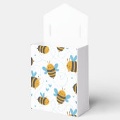 Bee Yellow & Blue Floral ONE Baby's 1e verjaardag Bedankdoosjes (Geopend)