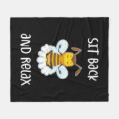 Bee Yoga gaat achterover en ontspan Fleece Deken (Voorkant (Horizontaal))