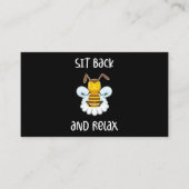 Bee Yoga gaat achterover en ontspan Visitekaartje (Voorkant)