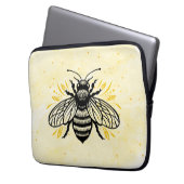 Bee-yond Beautiful Electronics Bag Laptop Sleeve (Voorkant Links)