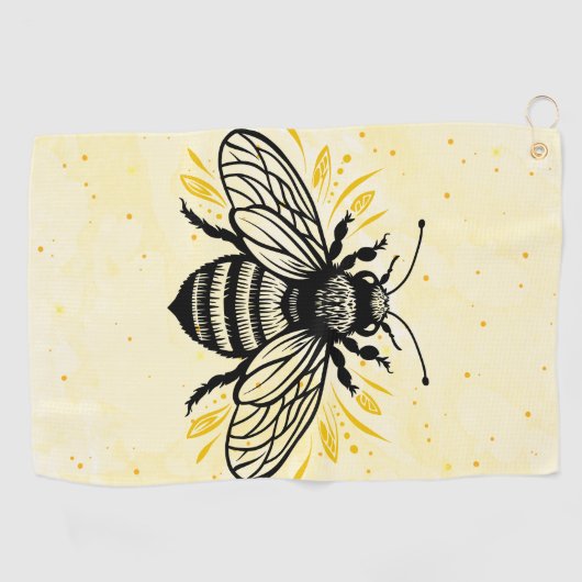 Bee-yond Beautiful Golf Towel Golfhanddoek (Horizontaal)