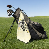 Bee-yond Beautiful Golf Towel Golfhanddoek (Groen)