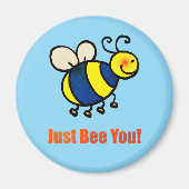 Bee you Happy Cartoon Bee Magneet (Voorkant)