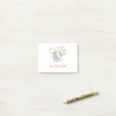 Bee you Happy Cartoon Bee Post-it® Notes (Op bureau)