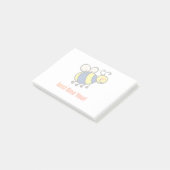 Bee you Happy Cartoon Bee Post-it® Notes (Schuin)