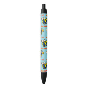 Bee you Happy Cartoon Bee Zwarte Inkt Pen