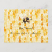 Bee Yourself Honey Briefkaart (Voorkant)
