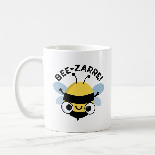 Bee-zarre Funny Bizarre Bee Pun Koffiemok (Links)