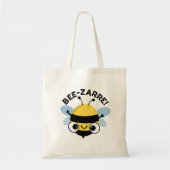 Bee-zarre Funny Bizarre Bee Pun Tote Bag (Voorkant)