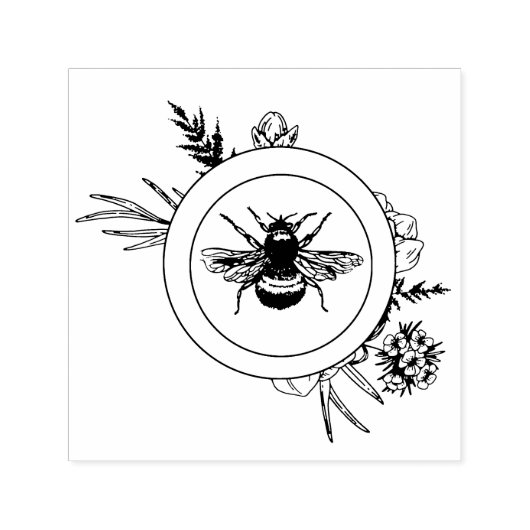 Bee Zelfinktende Stempel (Design)