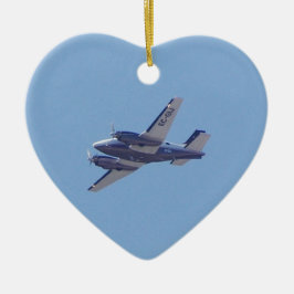 Beech B90 King Air Keramisch Ornament