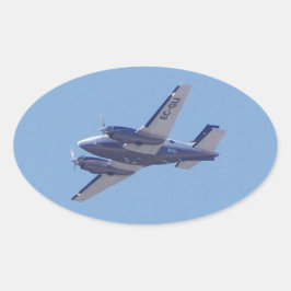 Beech B90 King Air Ovale Sticker