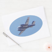 Beech B90 King Air Ovale Sticker (Envelop)