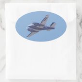 Beech B90 King Air Ovale Sticker (Tas)