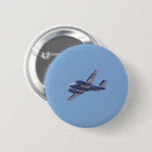 Beech B90 King Air Ronde Button 5,7 Cm (Voorkant /achterkant)