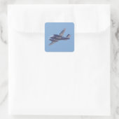 Beech B90 King Air Vierkante Sticker (Tas)