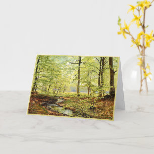 Beech-bomen in lente, Christelijk Zacho Kaart