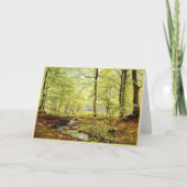 Beech-bomen in lente, Christelijk Zacho Kaart (Voorkant)