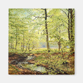 Beech-bomen in lente, Christelijk Zacho Magneet (Voorkant)