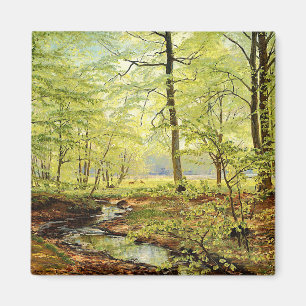 Beech-bomen in lente, Christelijk Zacho Magneet