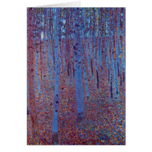 Beech Forest van Gustav Klimt,  Art Nouveau