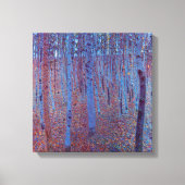 Beech Forest van Gustav Klimt, Art Nouveau Canvas Afdruk (Voorkant)