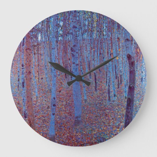 Beech Forest van Gustav Klimt, Art Nouveau Grote Klok (Voorkant)