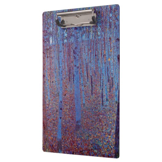 Beech Forest van Gustav Klimt,  Art Nouveau Klembord (Links)