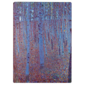Beech Forest van Gustav Klimt, Art Nouveau Klembord (Achterkant)