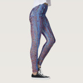 Beech Forest van Gustav Klimt,  Art Nouveau Leggings (Rechts)