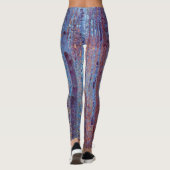 Beech Forest van Gustav Klimt,  Art Nouveau Leggings (Achterkant)