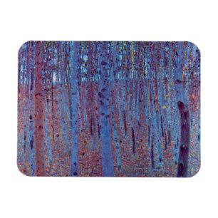 Beech Forest van Gustav Klimt,  Art Nouveau Magneet