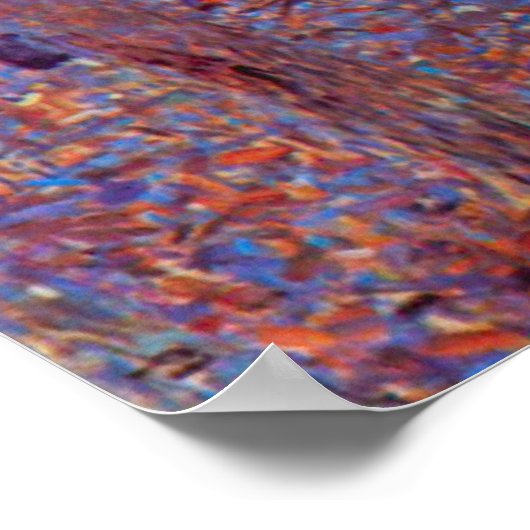 Beech Forest van Gustav Klimt, Art Nouveau Poster (Hoek)