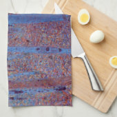 Beech Forest van Gustav Klimt,  Art Nouveau Theedoek (Quarter Fold)