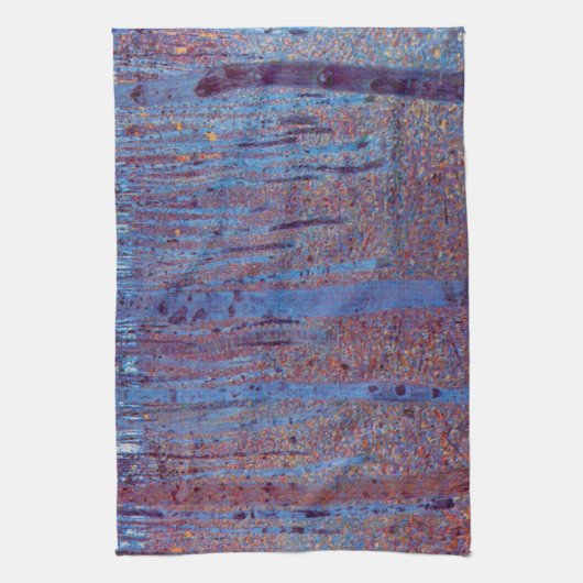 Beech Forest van Gustav Klimt,  Art Nouveau Theedoek (Verticaal)