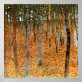 Beech Forest van Gustav Klimt Fine Art Poster Prin (Voorkant)