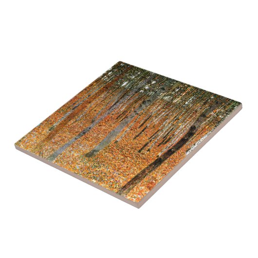 Beech Forest van Gustav Klimt Tegeltje (Zijkant)