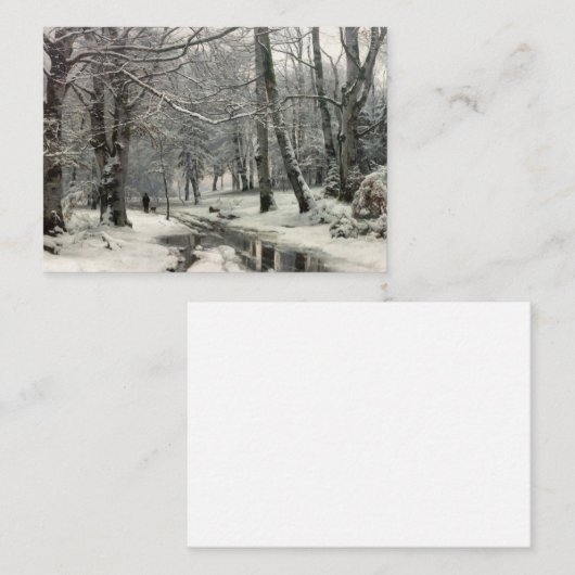 Beech Forest, winter door Anders Andersen-Lundby Informatiekaartje (Voorkant / Achterkant)