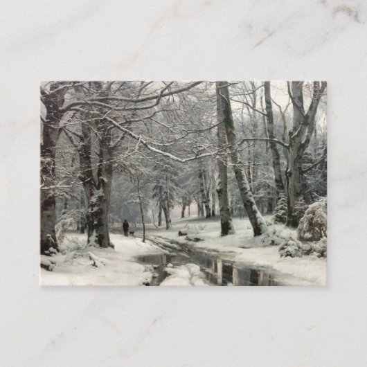 Beech Forest, winter door Anders Andersen-Lundby Informatiekaartje (Voorkant)