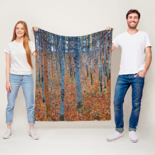 Beech Grove, Gustav Klimt Fleece Deken